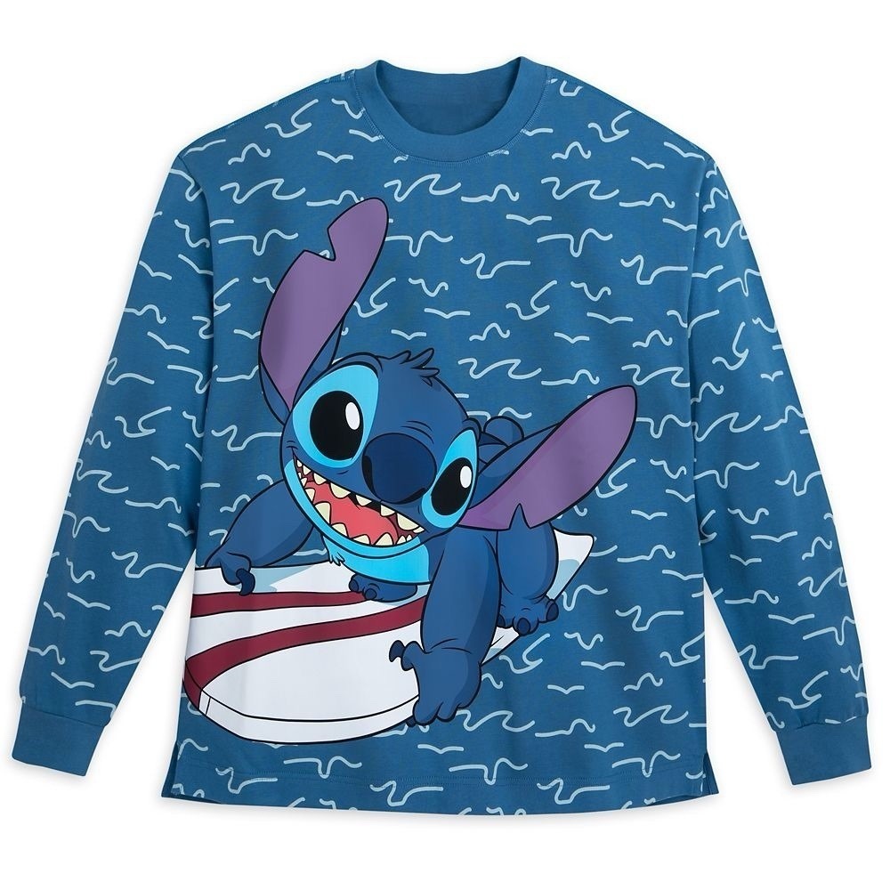 Stitch Disney Adult Celebration Crew Spirit Jersey Large